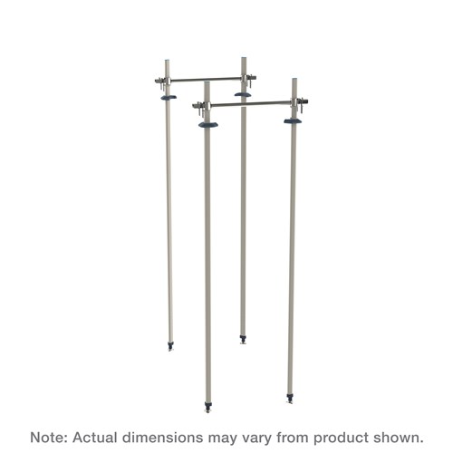 InterMetro Industries MXTTA18 Top-Track Stationary Intermediate Unit Kit for 18" Wide MetroMax Shelving - Polymer Posts