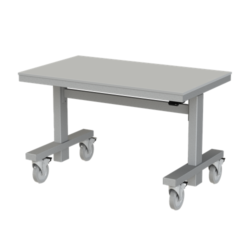 Gibo/Kodama NCSG-4024FG-2R - Rechargeable Battery Powered Lift Cart w/Brakes and Solid Gray Top