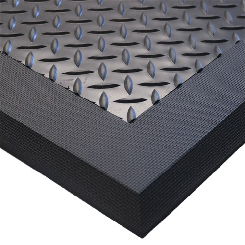 AcroMat NTD-4-37-PB Premium NitriTuf Diamond Anti-Fatigue Mat - 3/4" thick - 4' x 37'