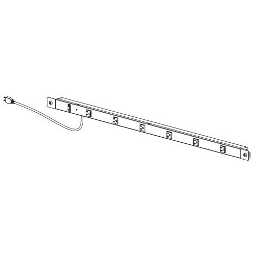 Production Basics 8323 - Power Rail for Workbench - 15 amp - 60" W