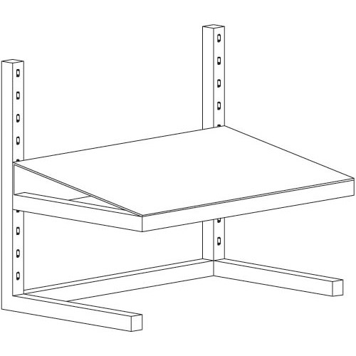 Production Basics 8659 - Free Standing Footrest for Workbench - 20" W x 12" D