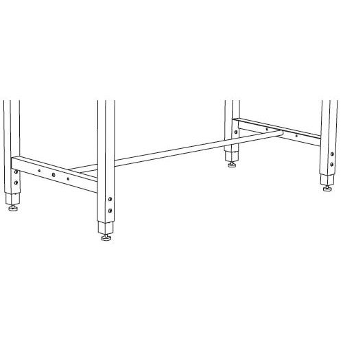 Production Basics 8654 - RTW Workbench Tube Footrest - 36" W