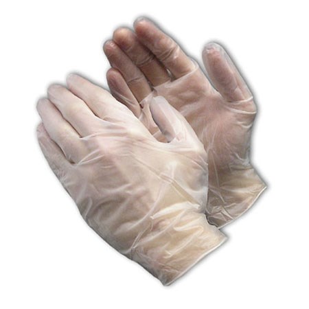 PIP 64-435PF/L - Ambidextrous Disposable Vinyl Gloves - Medical Grade - Powder-Free - 5 mil - Large - 100/Box