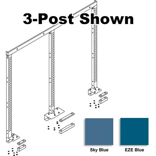 IAC QS-1023131-BL - MTS Upright Structure - 2-Post Frame - 48" L - EZE Blue