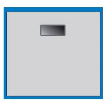 IAC QS-1050004-D - Single File Drawer - 12" H x 15" W x 18" D - Sky Blue