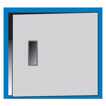 IAC QS-1050005-D - Single Cabinet w/Door (RT/LT) - 12" H x 15" W x 18" D - Sky Blue