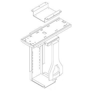 IAC QS-2012639 - Dimension 4 Slide-Out Universal CPU Holder