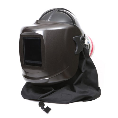 Gentex PR05814-B-1A1 PF60 ESM+ - Black Stedprene FR Neck Cape - HE Filter - Shade 10 Welding Lens - Internal &External Switch - Black Hard Hat