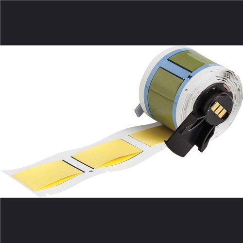 Brady M6-1000-1-342-YL PermaSleeve Heat Shrink Wire and Cable Labels for M6 M7 Printers - 1" Dia x 1" - Yellow