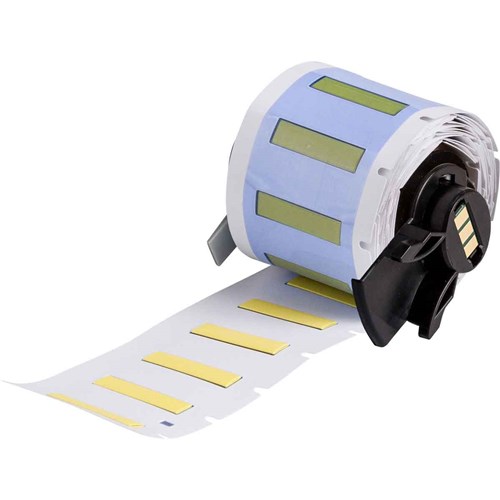 Brady M6-125-1-342-YL PermaSleeve Heat Shrink Wire and Cable Labels for M6 M7 Printers - 0.125" Dia x 1" - Yellow