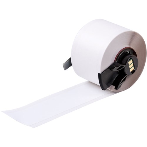 Brady M6C-1300-483 Ultra Aggressive Polyester Labels - 1.3" W x 50 ' L - White