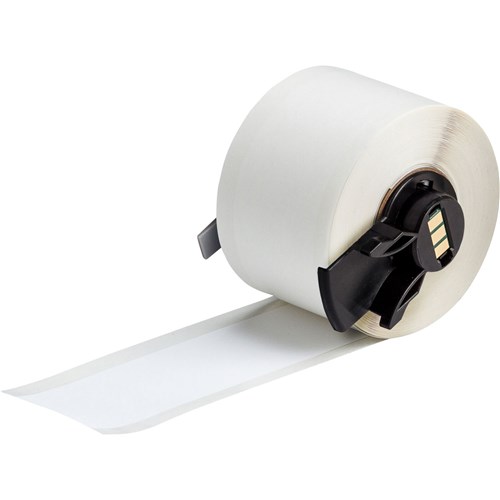 Brady M6C-1300-489 Ultra Aggressive Polyester Labels - 1.3" W x 50 ' L - White