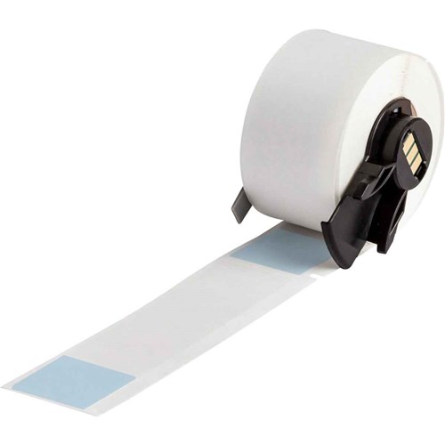 Brady M6-23-427-BL Self-Laminating Vinyl Wrap Around Labels - 4"x 1" - Blue/Clear