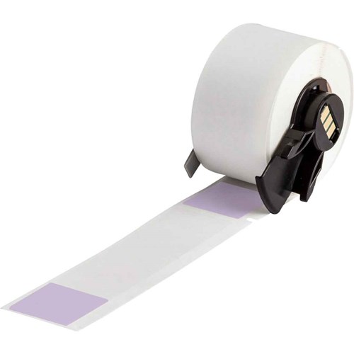 Brady M6-23-427-PL Self-Laminating Vinyl Wrap Around Labels - 4"x 1" - Purple/Clear