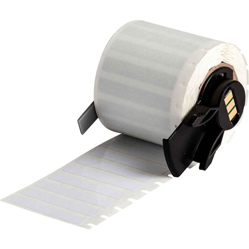 Brady M6-28-473 Electrostatic Dissipative Polyester Labels - 0.25" H x 1.5" W - White - 750/RL