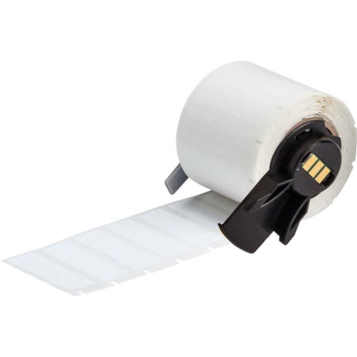 Brady M6-29-459 Polyester Barcode and Rating Plate Labels - 0.5" H x 1.5" W - White - 500/RL