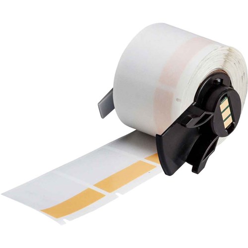 Brady M6-32-427-OR Self-Laminating Vinyl Wrap Around Wire and Cable Labels for M6 M7 Printers - 1.5" x 1.5"