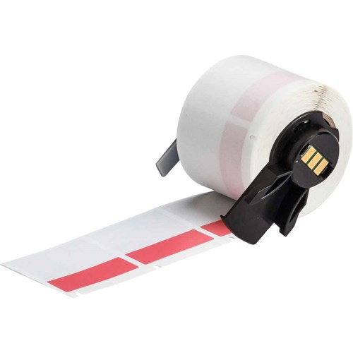 Brady M6-32-427-RD Self-Laminating Vinyl Wrap Around Wire and Cable Labels for M6 M7 Printers - 1.5" x 1.5"