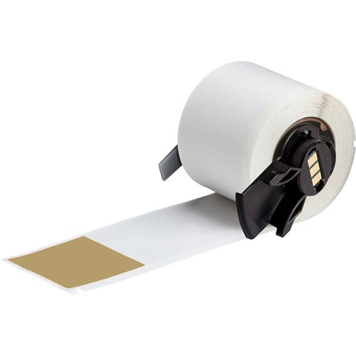 Brady M6-34-427-BR Self-Laminating Vinyl Wrap Around Labels - 6"x 1.5" - Brown/Clear