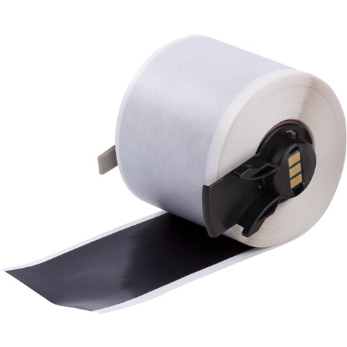 Brady M6C-1900-439-BK Multi-Purpose Vinyl Label Tape for M6 M7 Printers - 1.9" x 50' - Black