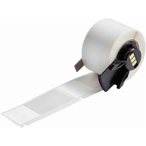 Brady M6-75-427 Self-Laminating Vinyl Wrap Around Labels - 2.625"x 1" - White/Clear