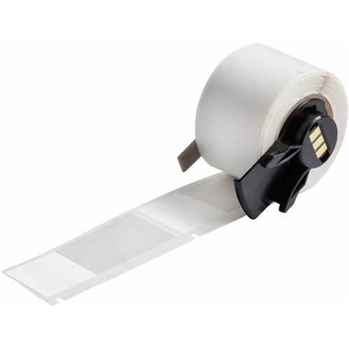 Brady M6-75-461 Self-Laminating Cryogenic Polyester Labels - 1" x 2.625" - White/Clear