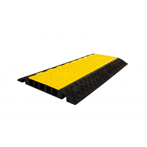 Wearwell PWR.5CHAN.GP.BYL - POWERHOUSE 5 Channel- 36” Straight GP - 36"x 19.63" x 2.25" - Black w/Yellow