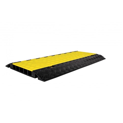 Wearwell PWR.5CHAN.MD.BYL - POWERHOUSE 5 Channel- 36” Straight MD - 36"x 19.63" x 2.25" - Black w/Yellow