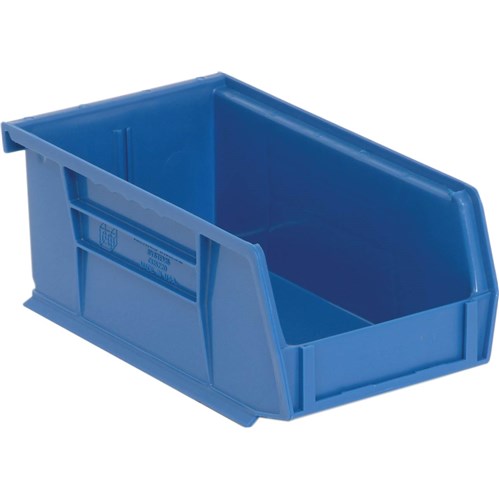 Quantum Storage Systems QUS220-BL - Ultra Stack and Hang Bin - I.D. 6.75" L x 3.4375" W x 2.8125" H - Blue - 24/Carton