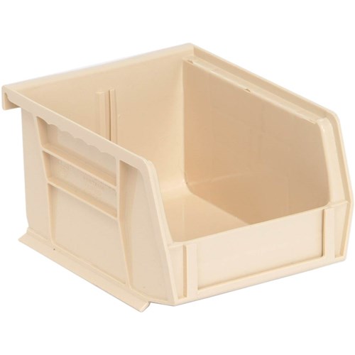 Quantum Storage Systems QUS210-IV - Ultra Stack and Hang Bin - I.D. 4.75" L x 3.4375" W x 2.8125" H - Ivory - 24/Carton