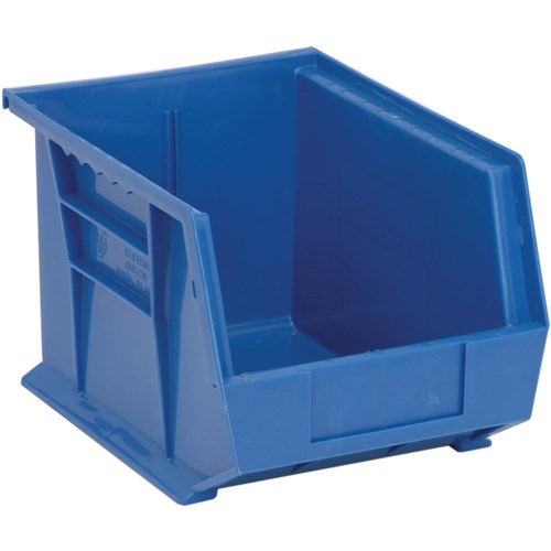 Quantum Storage Systems QUS239-BL - Ultra Stack and Hang Bin - I.D. 10" L x 6.5625" W x 6.75" H - Blue - 6/Carton