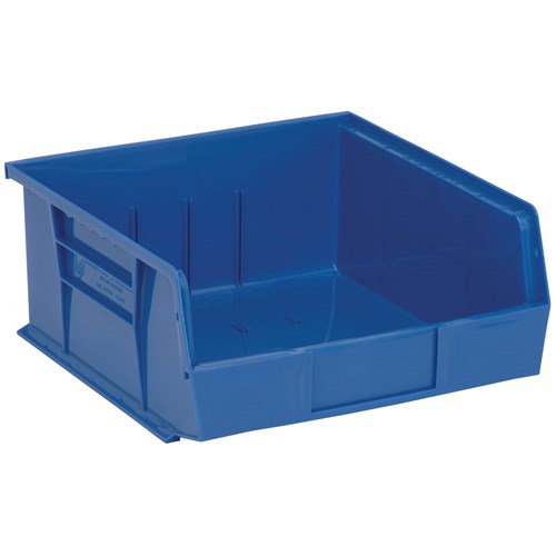 Quantum Storage Systems QUS235-BL - Ultra Stack and Hang Bin - I.D. 10.25" L x 10" W x 4.75" H - Blue - 6/Carton