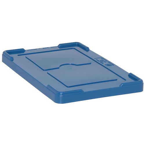 Quantum Storage Systems COV92000-BL - Snap-On Cover for Dividable Grid Tote Box DG92035/DG92060/DG92080 - Blue - 4/Carton