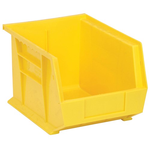 Quantum Storage Systems QUS239-YL - Ultra Stack and Hang Bin - I.D. 10" L x 6.5625" W x 6.75" H - Yellow - 6/Carton