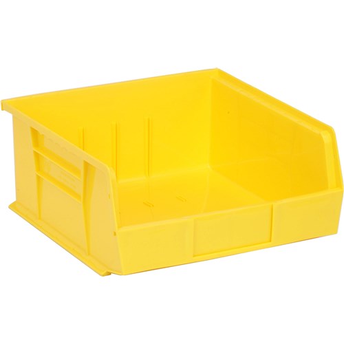 Quantum Storage Systems QUS235-YL - Ultra Stack and Hang Bin - I.D. 10.25" L x 10" W x 4.75" H - Yellow - 6/Carton