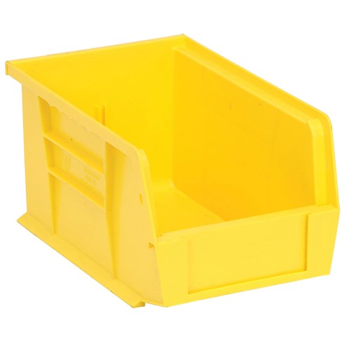 Quantum Storage Systems QUS221-YL - Ultra Stack and Hang Bin - I.D. 8.5" L x 5.125" W x 4.5" H - Yellow - 12/Carton