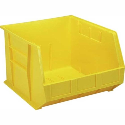 Quantum Storage Systems QUS270-YL - Ultra Stack and Hang Bin - I.D. 17.125" L x 14.75" W x 10.25" H - Yellow - 3/Carton