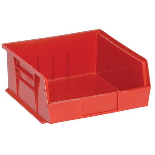 Quantum Storage Systems QUS235-RD - Ultra Stack and Hang Bin - I.D. 10.25" L x 10" W x 4.75" H - Red - 6/Carton