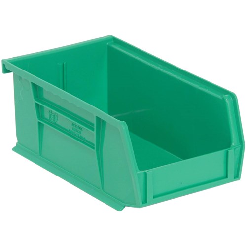 Quantum Storage Systems QUS220-GN - Ultra Stack and Hang Bin - I.D. 6.75" L x 3.4375" W x 2.8125" H - Green - 24/Carton