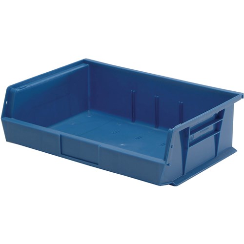 Quantum Storage Systems QUS245-BL - Ultra Stack and Hang Bin - I.D. 10.25" L x 15" W x 4.75" H - Blue - 6/Carton