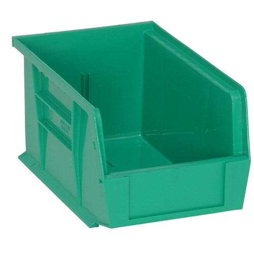 Quantum Storage Systems QUS221-GN - Ultra Stack and Hang Bin - I.D. 8.5" L x 5.125" W x 4.5" H - Green - 12/Carton