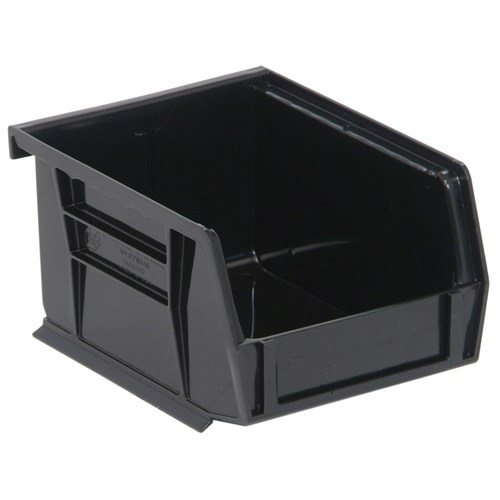 Quantum Storage Systems QUS210-BK - Ultra Stack and Hang Bin - I.D. 4.75" L x 3.4375" W x 2.8125" H - Black - 24/Carton