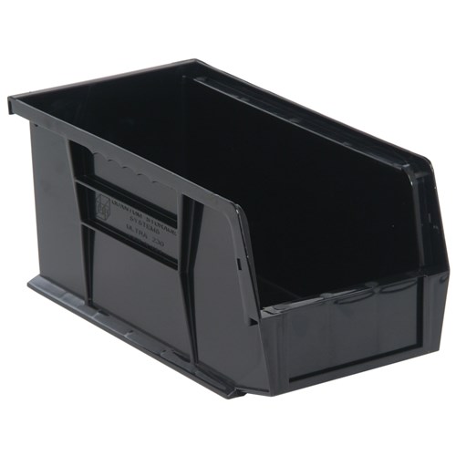 Quantum Storage Systems QUS230-BK - Ultra Stack and Hang Bin - I.D. 10.25" L x 4.375" W x 4.75" H - Black - 12/Carton