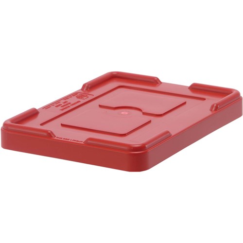 Quantum Storage Systems COV91000-RD - Snap-On Cover for Dividable Grid Tote Box DG91035 & DG91050 - Red - 10/Carton