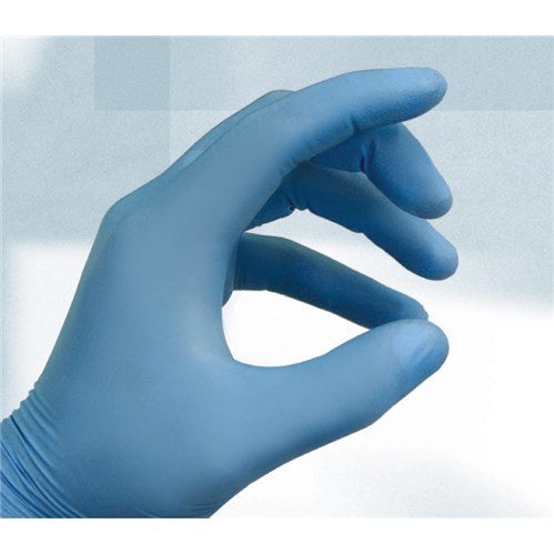 QRP SQBF09 - ESD-Safe Qualatrile SENS! Nitrile Gloves -  3 mil - 9" - Blue - 100/Pack