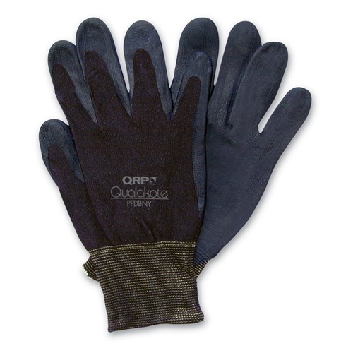 QRP PPDBNY - Qualakote NY Assembly/Inspection Gloves - Black - 12 Pair/Pack