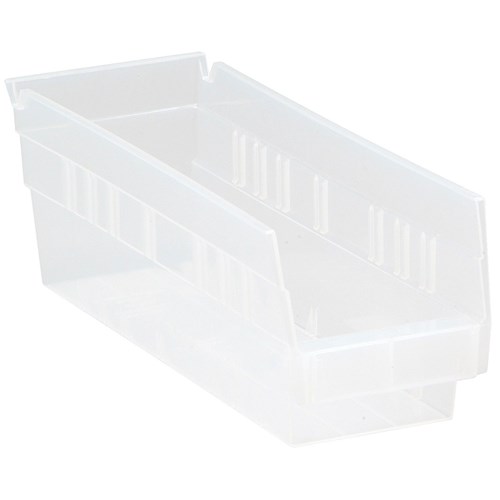 Quantum Storage Systems QSB101CL - Clear-View Series Economy Shelf Bin - 11.625" x 4.125" x 4" - 36/Carton