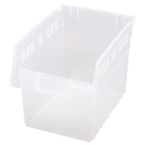 Quantum Storage Systems QSB807CL - Clear-View Series Store-Max 8" Shelf Bin - 11.625" x 8.375" x 8" - 20/Carton