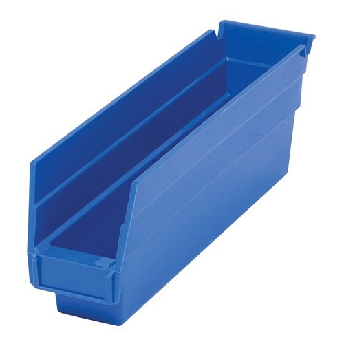 Quantum QSB101-BL - Economy 4" Shelf Bins - 11.625" x 4.125" x 4" - Blue - 36/Carton