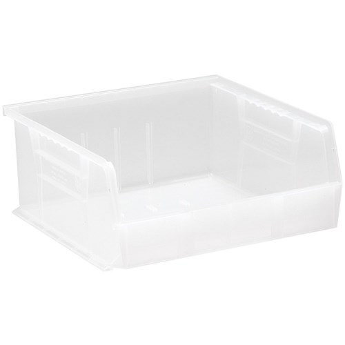 Quantum Storage Systems QUS235CL - Clear-View Series Ultra Hang & Stack Bin - 10.875" x 11" x 5" - Clear - 6/Carton